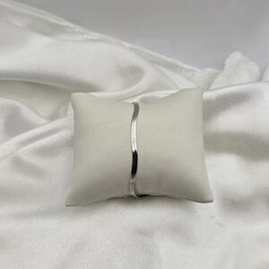 Rhodium Over Sterling Silver 925 Herringbone Anklet